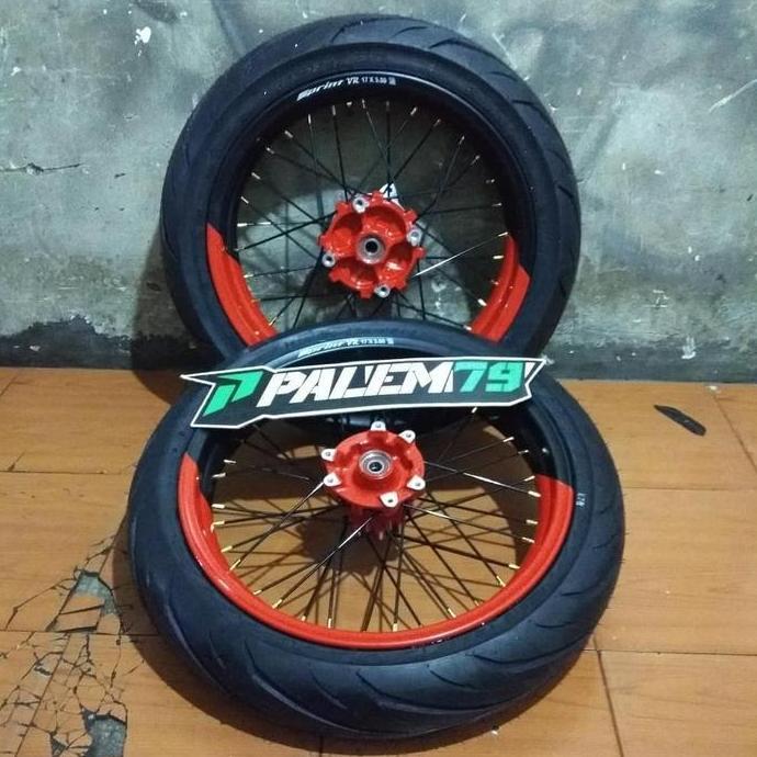 Wheelset Supermoto Powdercoating CRF 150 L - Paket Ban 17 300 & 350