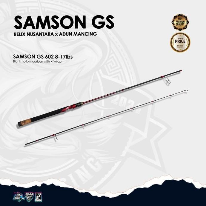 TERMURAH - Joran Samson GS Relix Nusantara x Adun Mancing 602