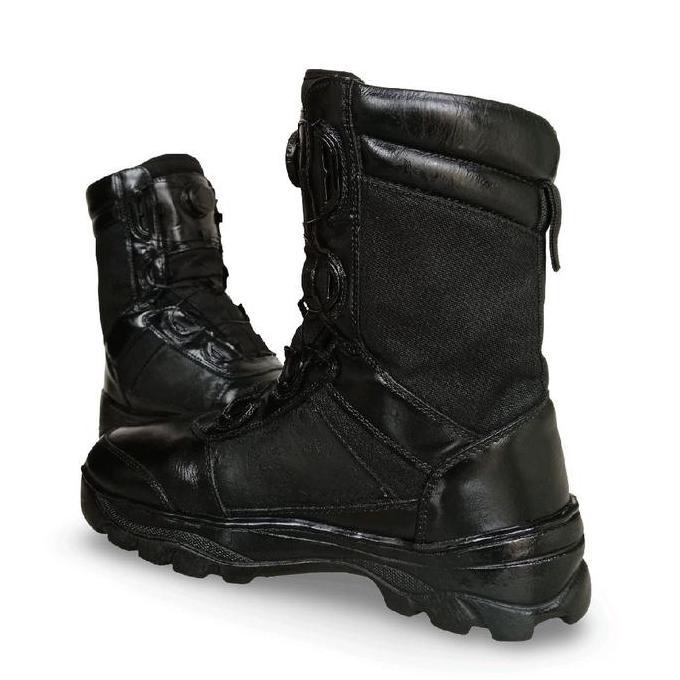 sepatu pdl tali putar kulit asli tactical