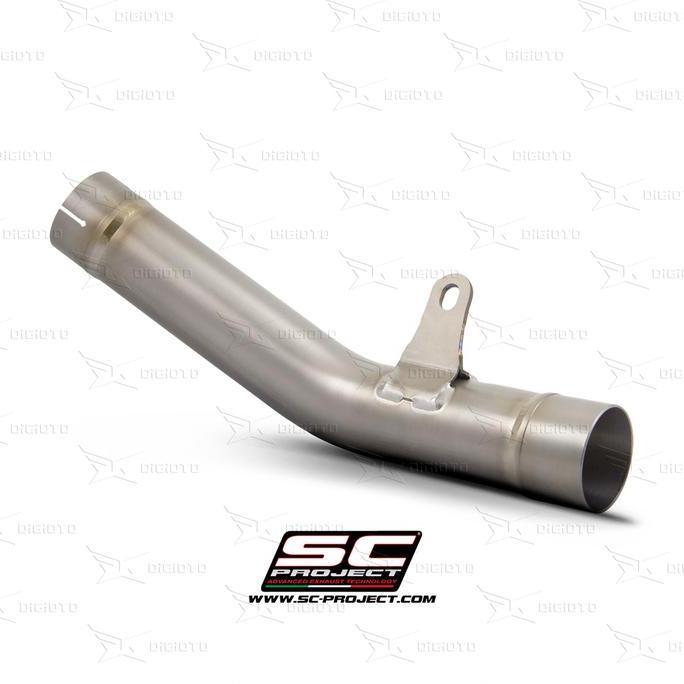 SC Project Mid Pipe / Link Pipe Knalpot Kawasaki ZX-6R 636 Titanium