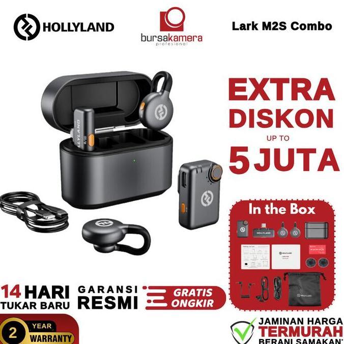 Cafielozafran - Hollyland LARK M2S Combo / Mini Combo / USB Type-C Mic Dual Wireless Microphone for 