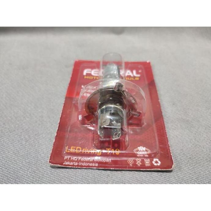 Lampu LED motor Federal LEDriving T19 H4 H6 motorcycle bulb putih
