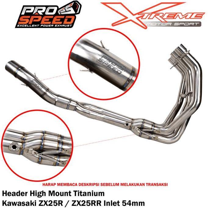 Header / Pipa Knalpot Prospeed Titanium ZX25R ZX25RR ZX 25R 25RR