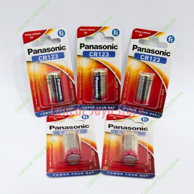 Baterai Panasonic CR123A ORIGINAL 100% Lithium