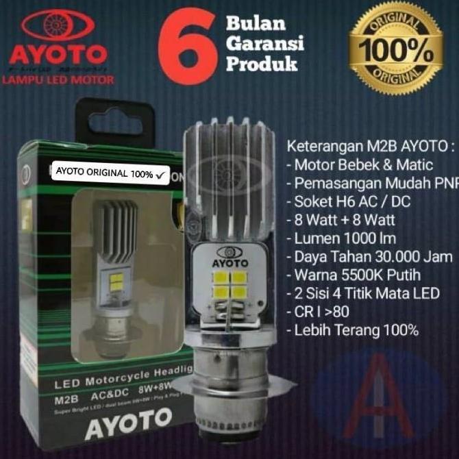 LAMPU LED DEPAN AYOTO MOTOR SUPRA X/125/REVO/BLADE/KHARISMA