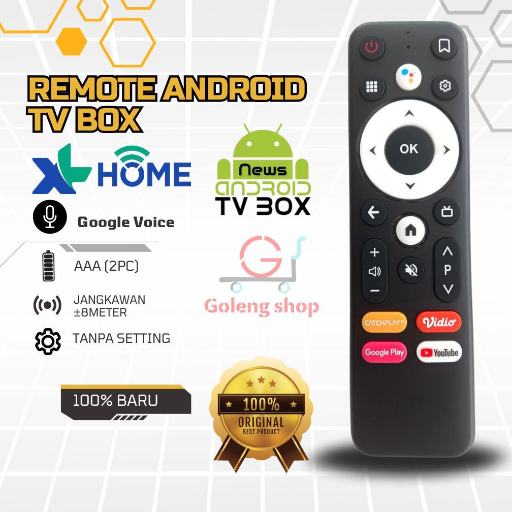 Remote Remot XL HOME/TV BOX ANDROID AKARI AX810/ADVAN AT01 dengen Voice Google ORIGINAL