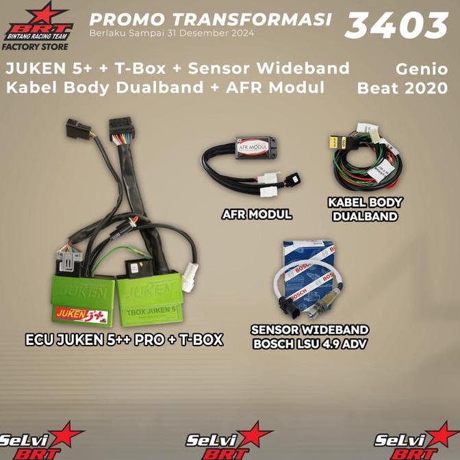 PAKET AFR ECU BRT JUKEN 5+ PLUS TBOX PRO RACING TURBO GENIO SCOOPY NEW BEAT FI ESP DELUXE STREET 202