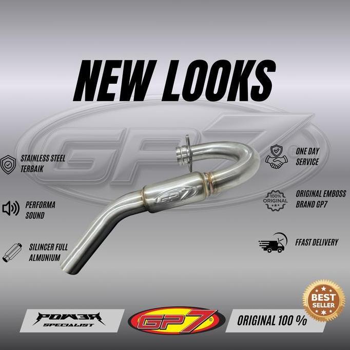 GP7 MAX 4.0 Bore Up CRF/KLX/DT/WR Silver/Black Motorcycle