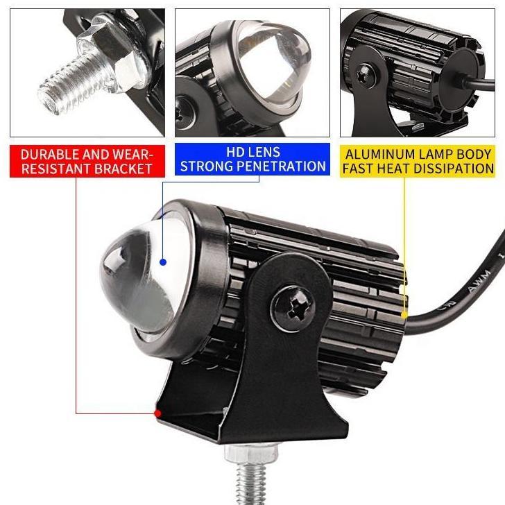 hot sale lampu tembak laser led mini d2 plus devil eye lampu tembak sorot foglamp mini d2 laser gun 
