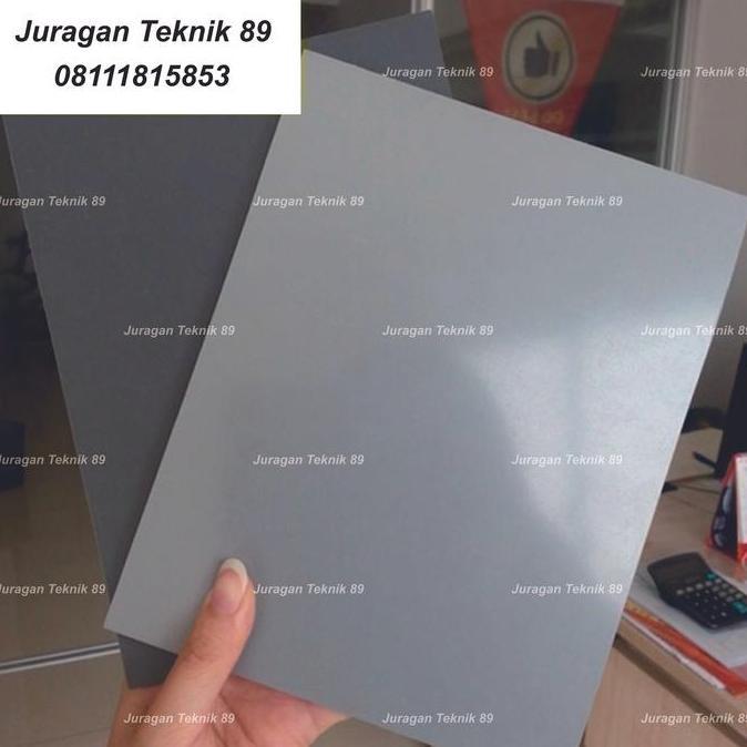 Jual PVC Grey Lembaran Tebal 2mm, 20x30cm