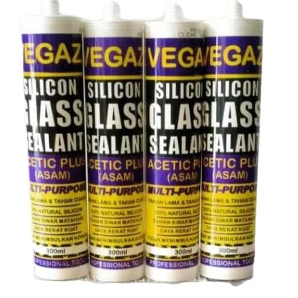 restyreyn- Lem Sealant Glass Silicon Sealant Lem Kaca Silicone Grey Abu Vegas Diskon