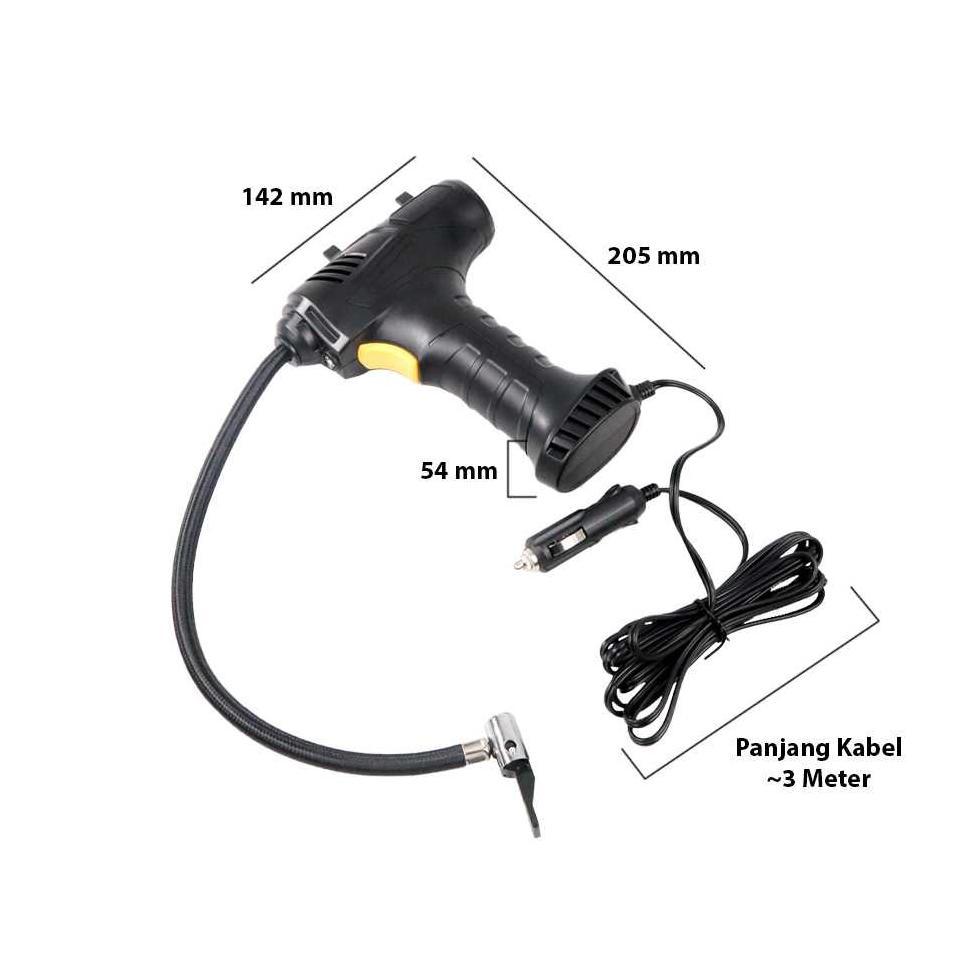 Best Sale Paket Pompa Angin Ban + Adaptor.Kompresor Udara Genggam 120W Pompa Tiup Nirkabel/Kabel Pom