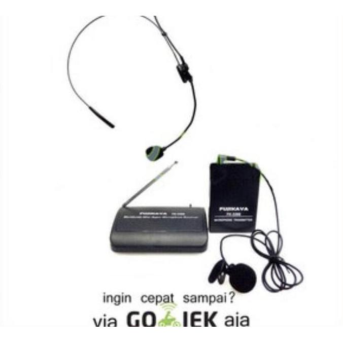 Ready Mic FUJIKAYA FK-3399 Mic Wireless CLIP ON + Headset murah