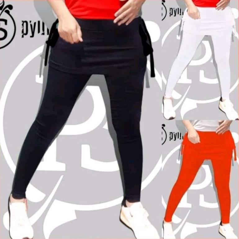 Promo Terbaru Pyursport ~ Leging Rok Saku Polos/ Baju Senam Pyursport/ Leging Senam/ Baju Senam Zumb