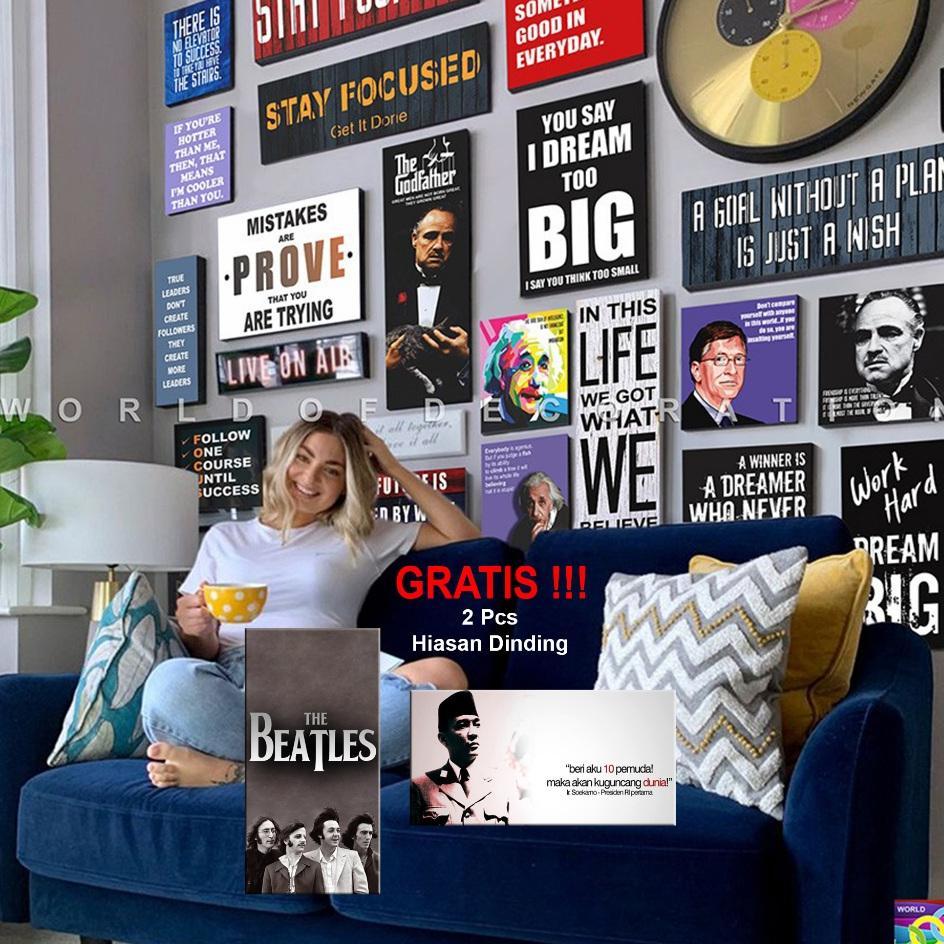 1 Set/ 20 Pcs Pajangan Dinding Podcast Deddy Corbuzier