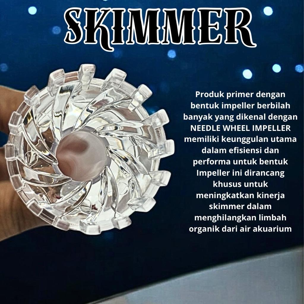 Skimmer Putar Akuarium Skimmer Akrilik Ukuran Pipa 5/8 Dan 1/2 Inch