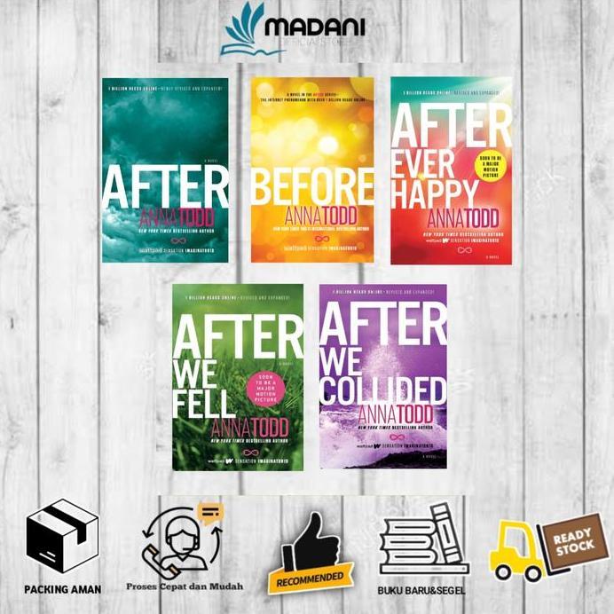 Ready novel Anna Todd After Series 5 Books Collection Set ( ENGLISH/Indonesia)