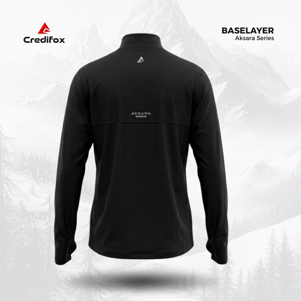 CUCI GUDANG CREDIFOX Kaos Baselayer Pria Wanita Aksara Series - Baselayer Manset Olahraga - Baselaye