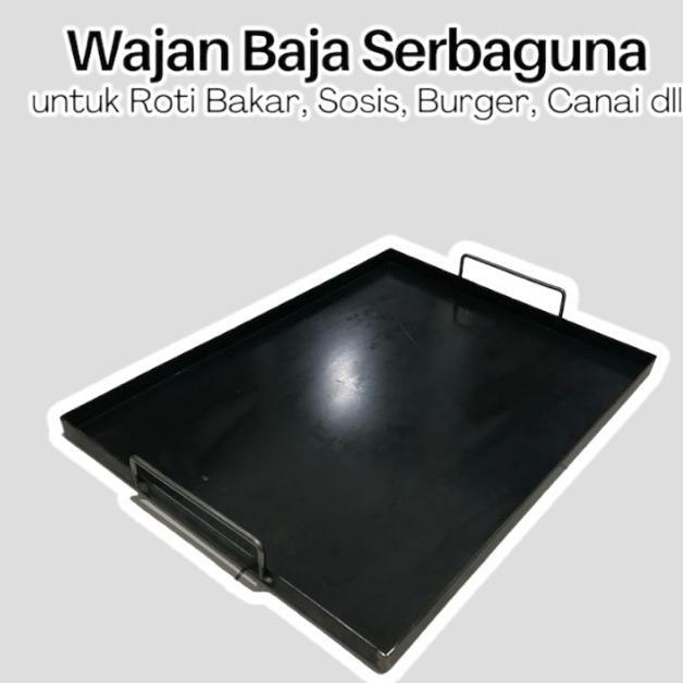 [30X35] Wajan Roti Bakar [Fit Kompor 1 Tungku] Wajan Sosis Burger Canai / Wajan Nasi Bakar / Panggan