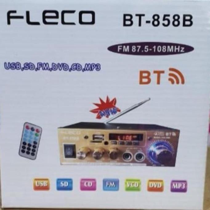 Ready Amplifier Bluetooth Fleco BT-858B Power Ampli Karaoke Fleco F-858B murah