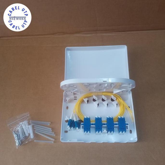 Ready Roset FO 8 Core LC-LC Singlemode Komplit Adapter + Pigtail ( Fullset ) murah