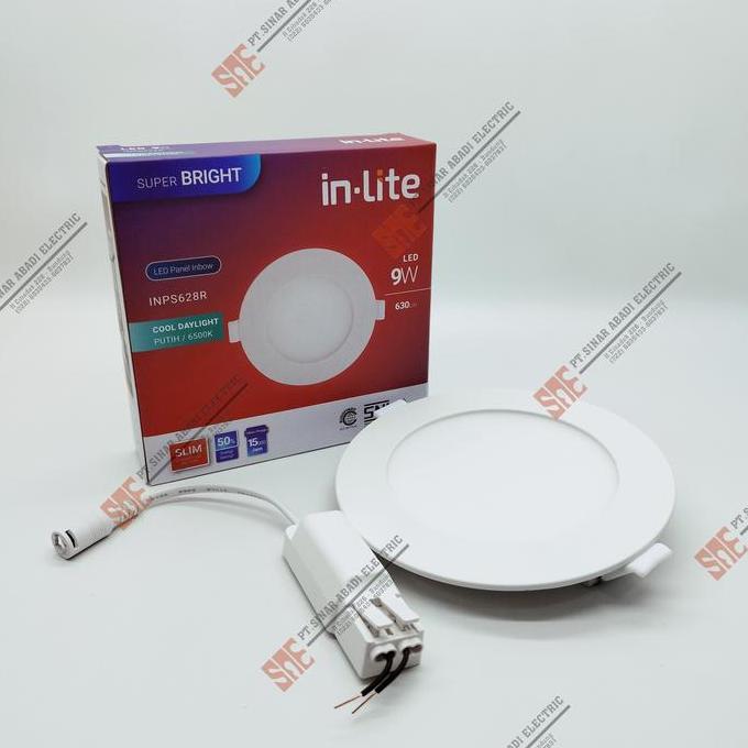 Lampu Downlight Led Inlite 9 Watt Inbow 3000K/4000K/6500K INPS628R