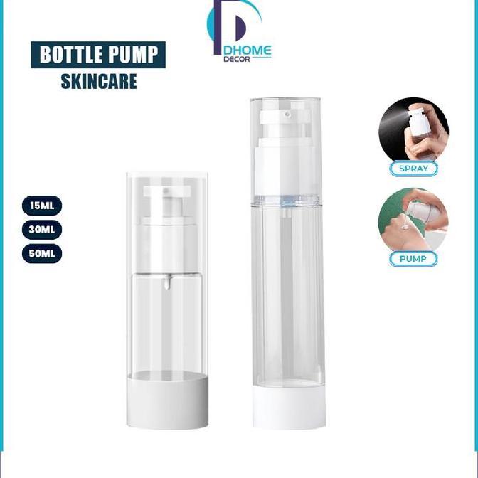 [COD] DH C1123 Botol Lotion Serum Kosmetik Airless Pump 50ml Travel Size