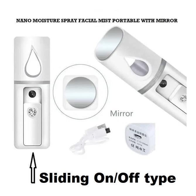 Promo Terbaru Ori Mini Nano Spray Ions Pelembab Perawatan Kulit Wajah Nano Mata Nano Spray 2 In 1