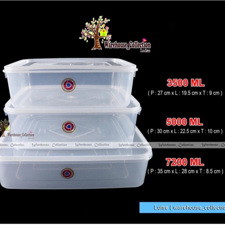 SEALWARE 3500ML, 5000 ML DAN 7200ML PLASTIK TRANSPARAN / KOTAK KUE DONAT PLASTIK ORIPLAST / THINWALL