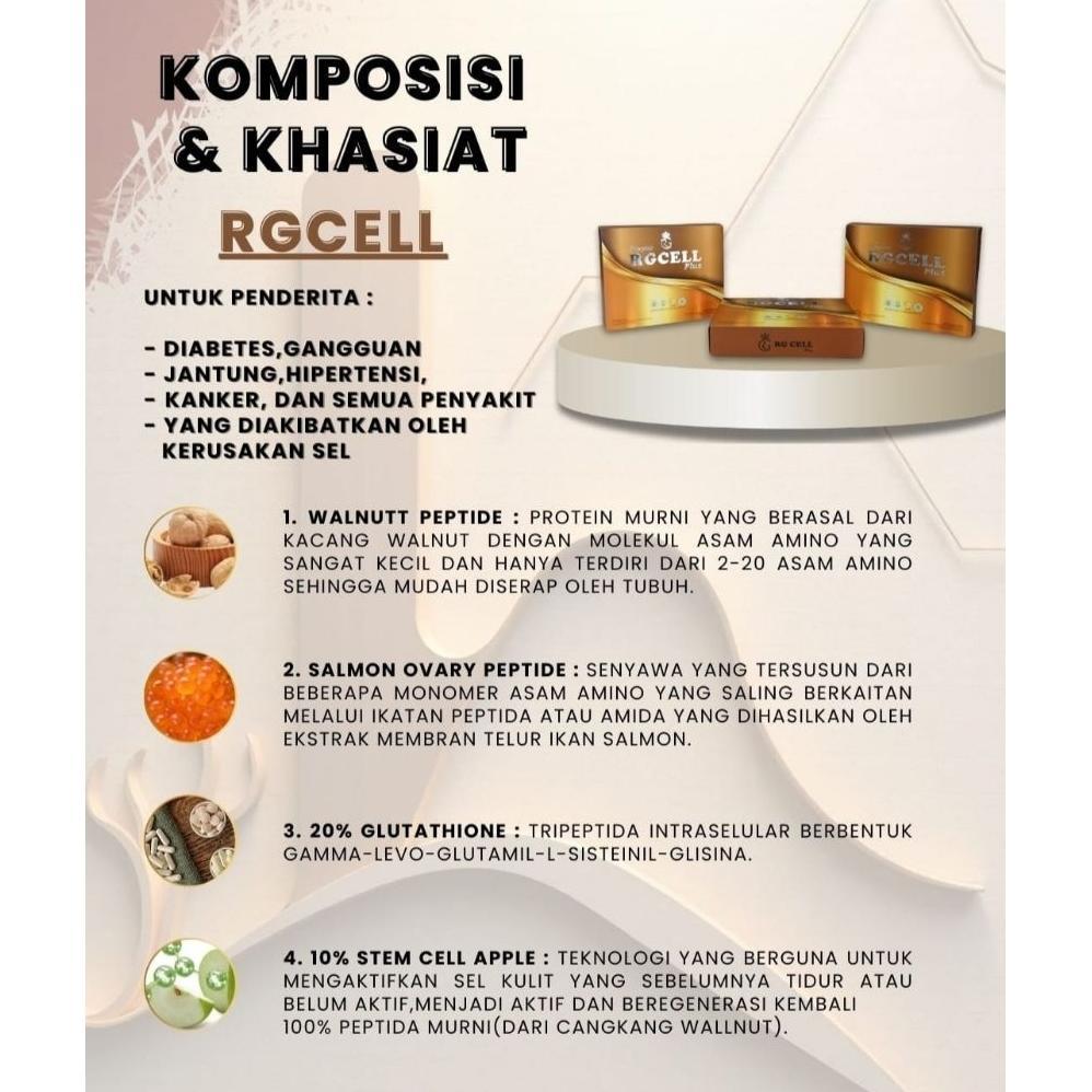 Rg Cell Original / Suplemen Kesehatan Regenerasi Sel Tubuh Anti Diabetes Kanker Jantung Kolesterol A