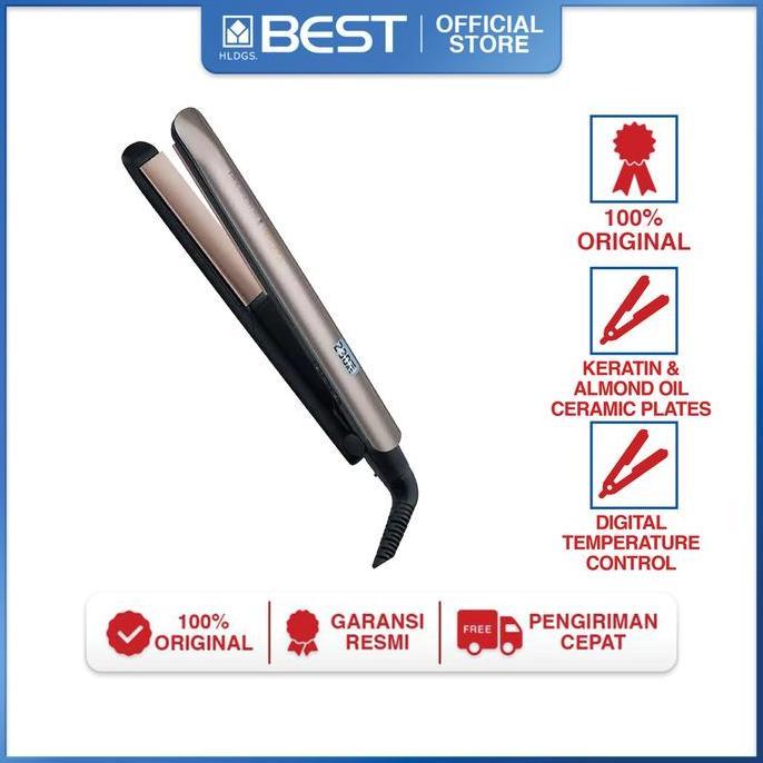 HAIR STRAIGHTENER REMINGTON S8540 CATOKAN RAMBUT. KERATIN PROTECT STRAIGHTENER