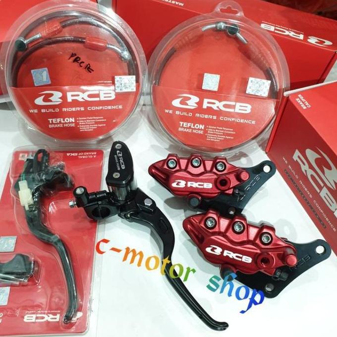 Paket Master Rem Rcb Kanan Kiri Kopling Rcb Caliper Kaliper Rcb Depan Belakang Selang Rem Depan Bela