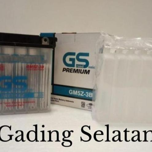 Parts- Aki Motor Basah Gs Gm5Z-3B Motor Mio Sporty, Mio Smile, Jupiter Mx Old, Megapro Hiu, Primus, 
