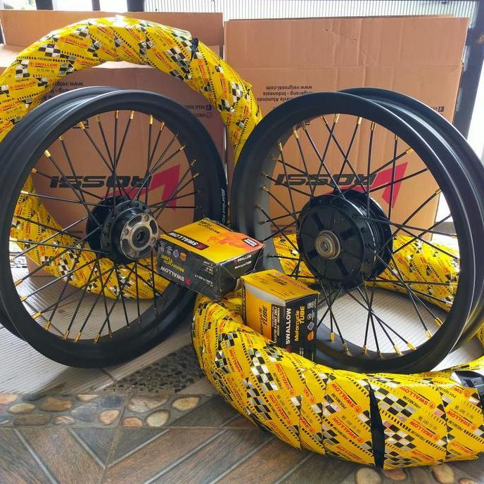 * VELG SET W175 UKURAN 250 300 RING 17 TROMOL SET PLUS BAN LUAR DALAM ''