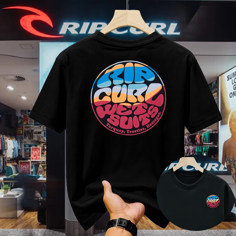 Rip Curl COD Kaos Tshirt Casual Unisex Surf Brand Original Breathable Cotton Ringan Nyaman