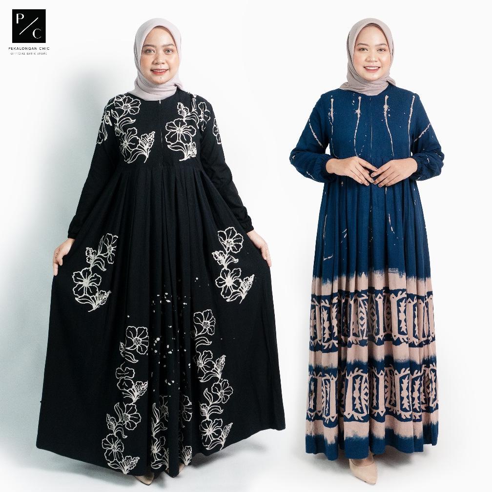 CUCI GUDANG [BISA COD] GAMIS RAYON PREMIUM / GAMIS TIE DYE KEKINIAN / DRESS MUSLIM / BAJU GAMIS / GA