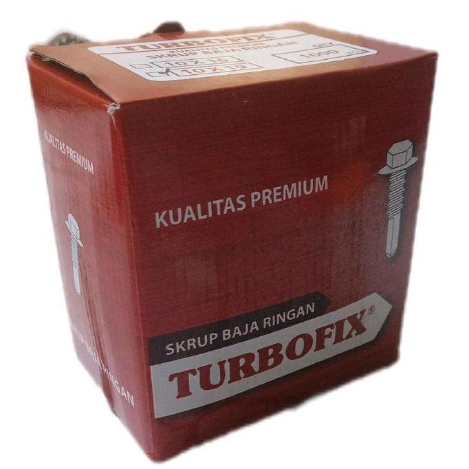 Skrup/Sekrup Baja Ringan/Roofing  Turbofix 10x19 isi 1000pcs
