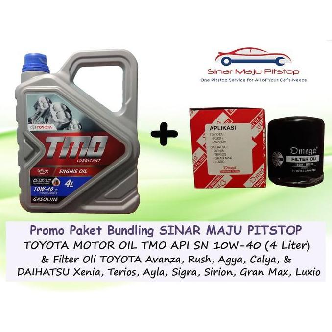 Mich- Paket Bundling Oli Mobil Tmo 10W-40 & Filter Oli Avanza, Xenia, Rush