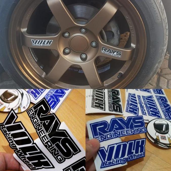 TE37 VOLK RAYS STICKER REPLIKA SUPER ORI BEST SELLER