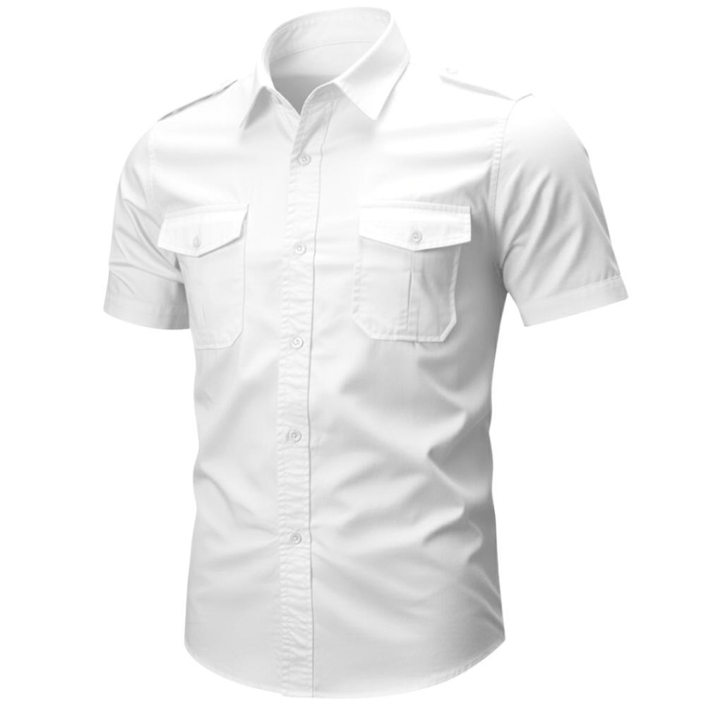 Promo Kemeja Tactical Putih / Kemeja Tactical / Kemeja Tactical Pria / Kemeja Tactical Lengan Pendek