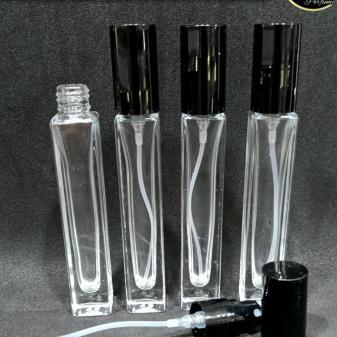 Botol Kotak Panjang 10 Ml ( Lusinan ) - Ulir / Drat