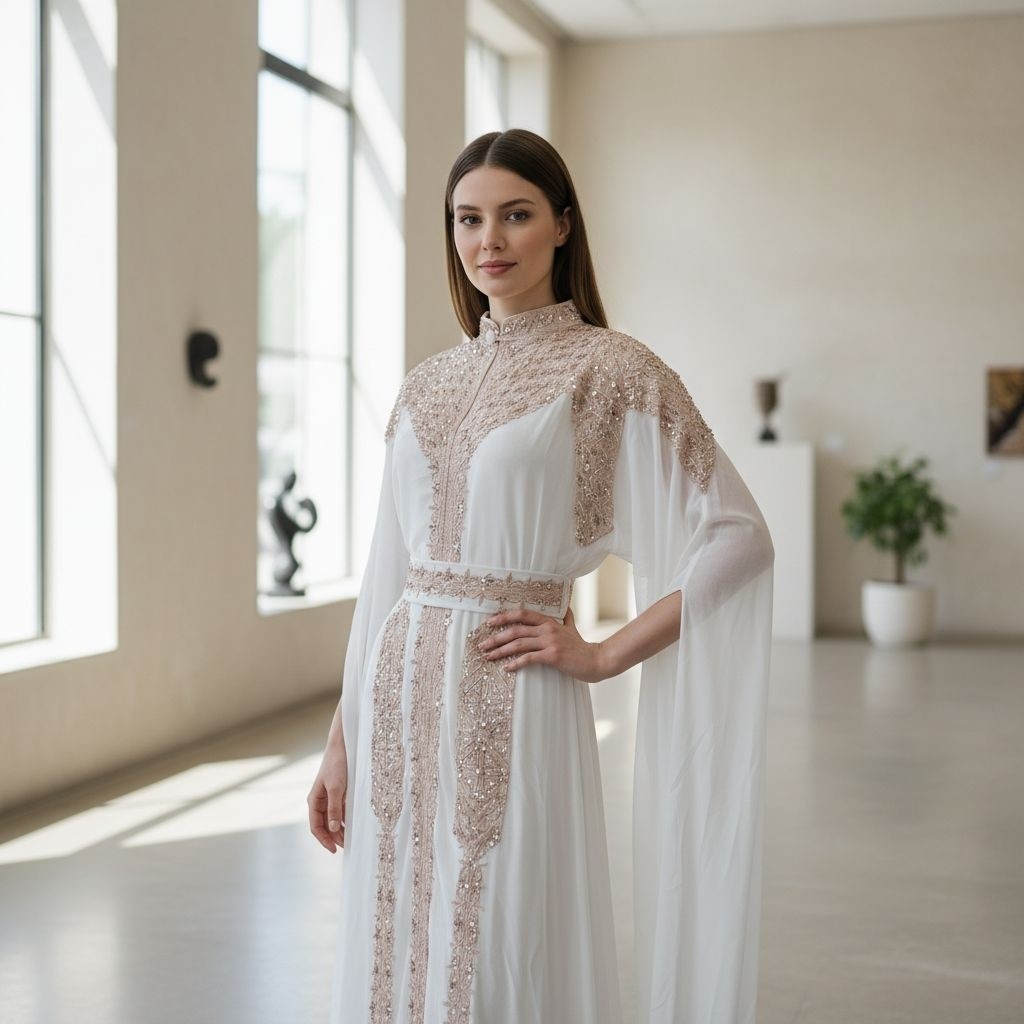 By Erni Kaftan Terbaru Kaftan Lebaran Meera  Byerni (Gratis Inner Gamis Belt Dan Turban)