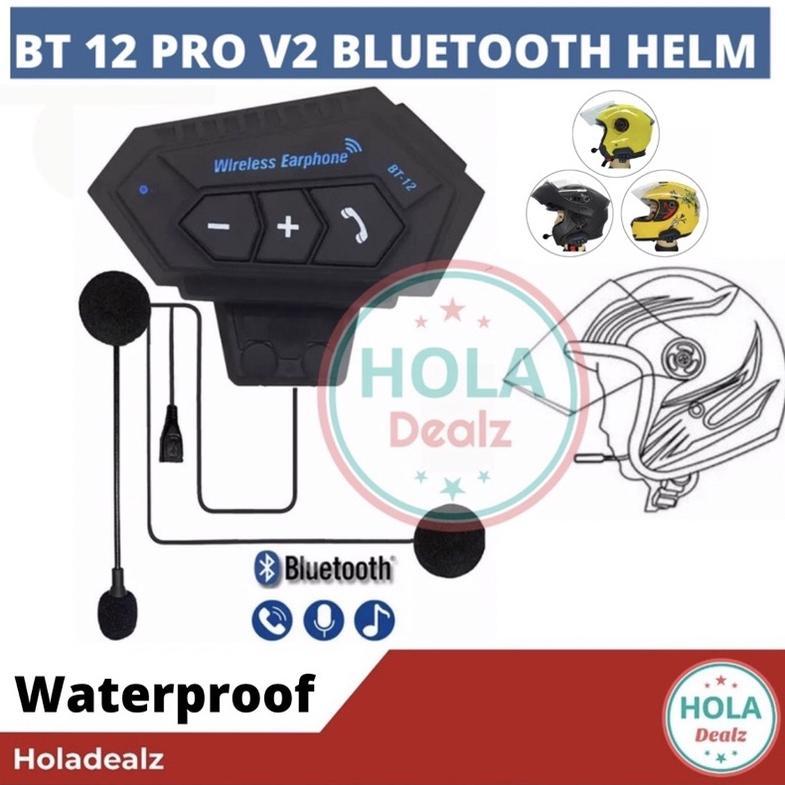 BT12 BLUETOOTH HELM ALTERNATIF INTERCOM BT12 HEADSET HELM BLUETOOTH WIRELESS BT-12 V2 ALTERNATIF INT