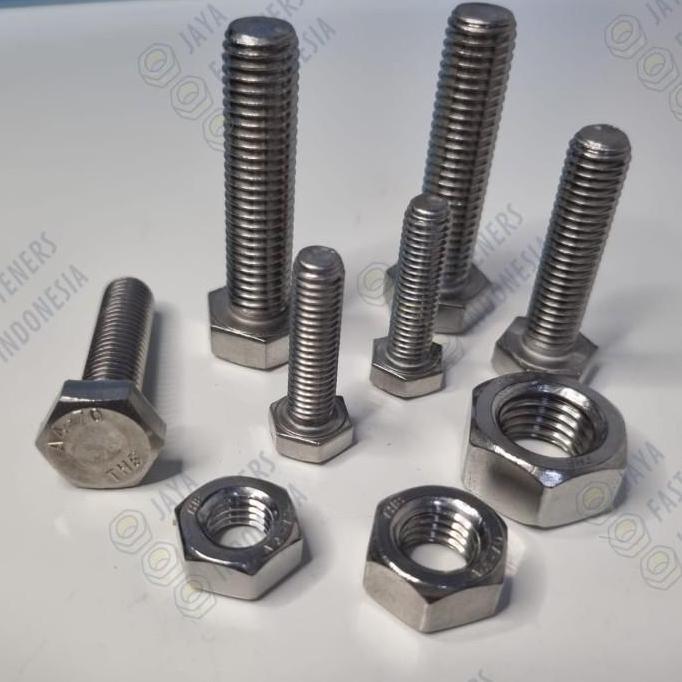 BAUT MUR HEX M19 X 80 STAINLESS STEEL 304 | BM M20X80 SS 304 THE SUS BMP27