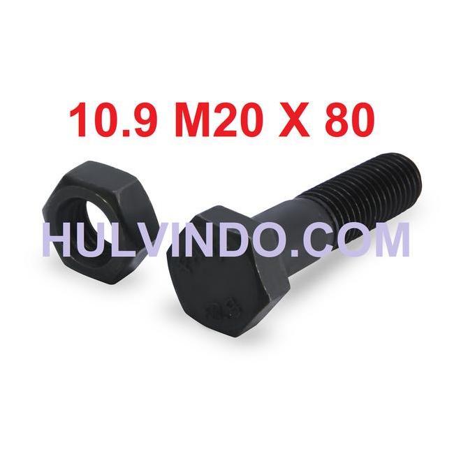 BAUT BAJA HTB GRADE 10.9 + MUR|10| M20 X 80 BMP27