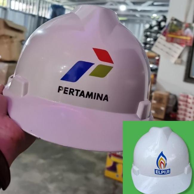 Helm Pertamina Helmet Proyek Helmet Peralatan Pertamina Helm Elpiji Helm Lpg