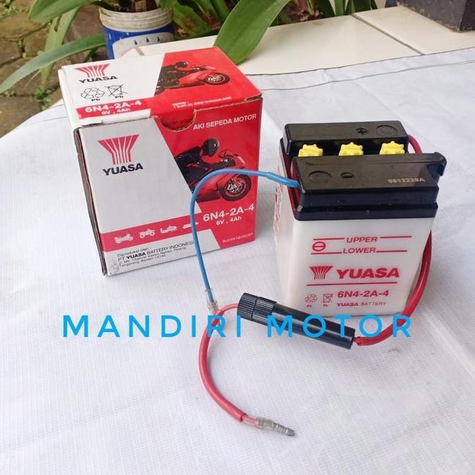 AKI YUASA 6N4-2A-4 AKI HONDA WIN C70 NON STATER ORIGINAL ASLI YUASA TERBARU