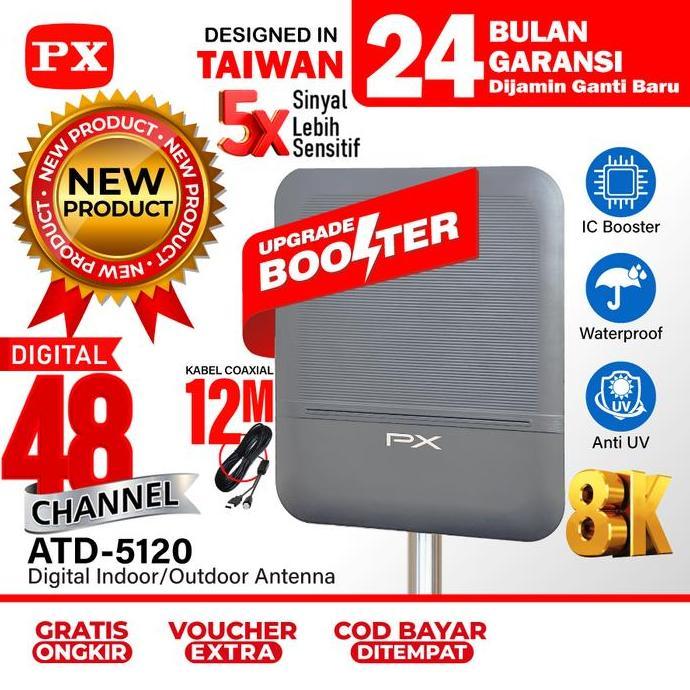 Antena TV Digital Indoor Outdoor Booster Antena TV Digital STB TV Digital Tabung Antena Digital DVBT