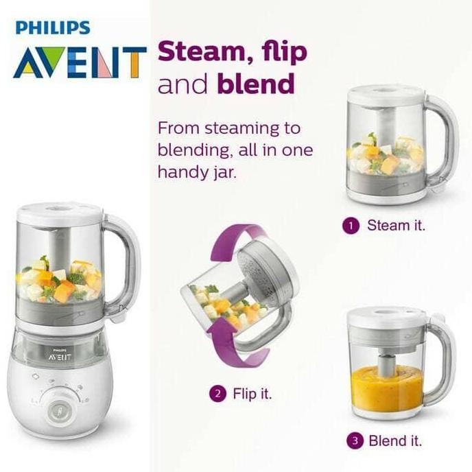 Avent Blender 4in1 4 in 1 Blender Steamer Philips Avent Food Processor