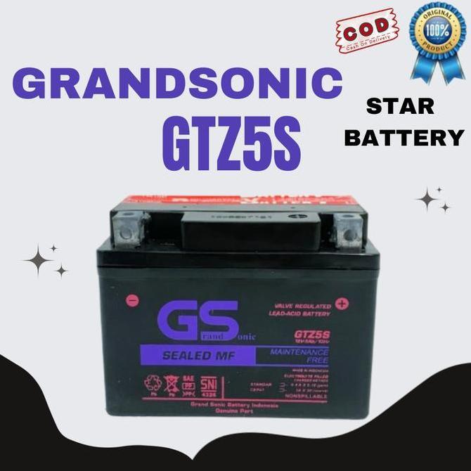 AKI MOTOR HONDA CS1 125 GS GTZ5S ACCU KERING MF TERBARU
